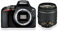 Зеркальный Фотоаппарат Nikon D3500 черный 24.2Mpix 18-55mm non VR AF-P 3" 1080p Full HD SDXC Li-ion (с объективом)