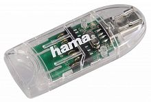 Устройство чтения карт памяти USB2.0 Hama 00091092 прозрачный