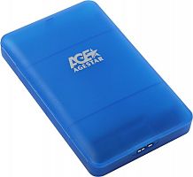 Внешний корпус для HDD/SSD AgeStar 3UBCP3 SATA пластик синий 2.5"