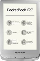 Электронная книга PocketBook 627 6" E-Ink Carta 1024x758 Touch Screen 1Ghz 512Mb/8Gb/microSDHC/подсветка дисплея серебристый