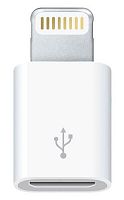 Переходник Apple MD820ZM/A micro USB B (f) Lightning (m) белый