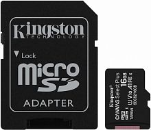 Флеш карта microSDHC 16Gb Class10 Kingston SDCS2/16GB Canvas Select Plus + adapter