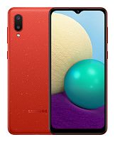 Смартфон Samsung SM-A022 Galaxy A02 32Gb 2Gb красный моноблок 3G 4G 2Sim 6.5" 720x1600 Android 10 13Mpix 802.11 b/g/n GPS GSM900/1800 GSM1900 TouchSc microSD max1024Gb
